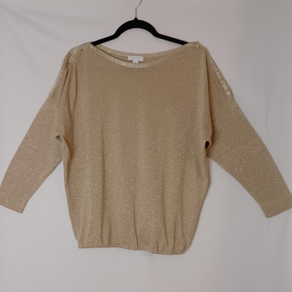 Charter Club Tops - Women's Charter Club Gold long sleeve‎ top with Zipper on left shoulder Size Med